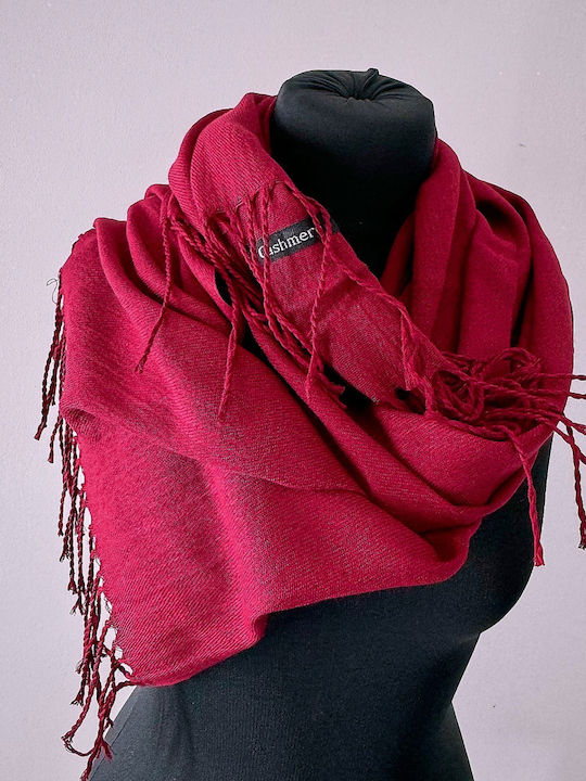 Fular pentru femei Burgundy