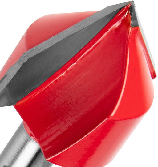 V-Groove Cutter Bit TCT 25.4 x 25.4 mm 8 mm Shank
