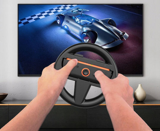 2x Steering Wheel Holder Joy-con Nintendo Switch 2 Nsw2 Mario Kart 2x Black Jys-ns226