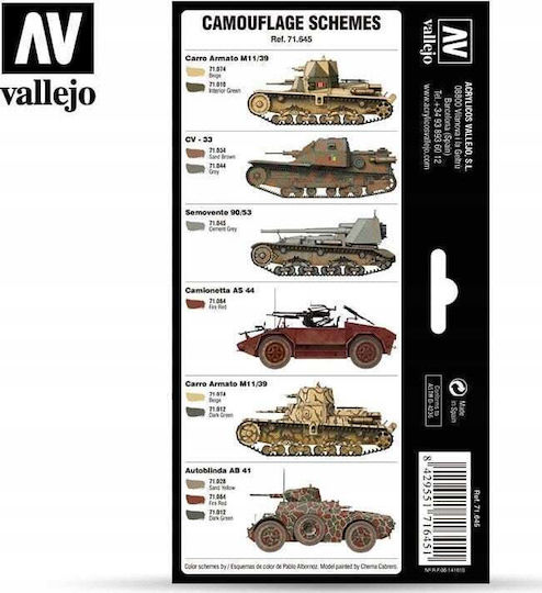 Vallejo Vallejo Afv Ιταλικός Β' Παγκοσμίου Πολέμου Regio Esercito Ca 8x17