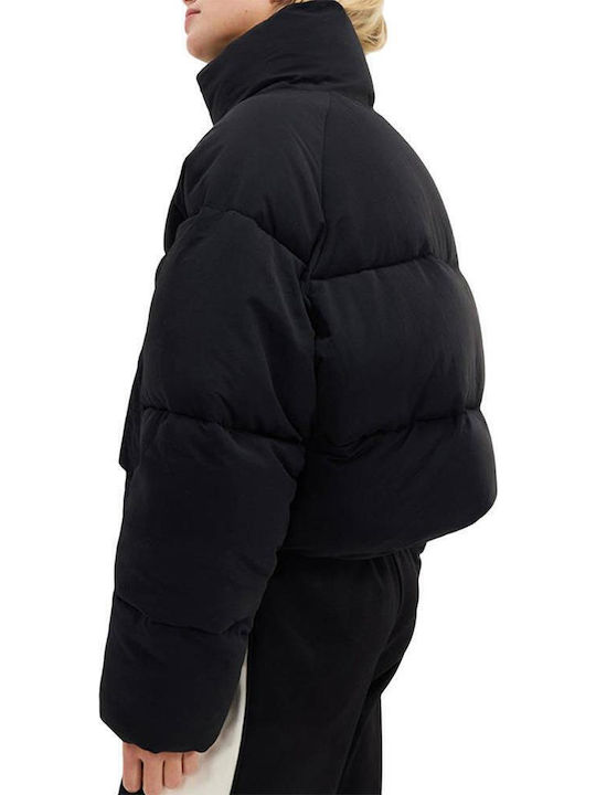 Sartoria Gaffer Crop Γυναικείο Puffer Μπουφάν για Χειμώνα Μαύρο