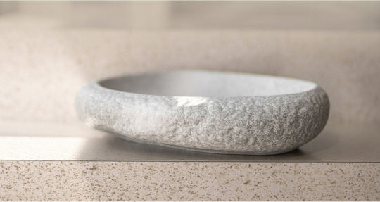 Secret de Gourmet Πιάτο Ρηχό Γκρι με Διάμετρο 24cm