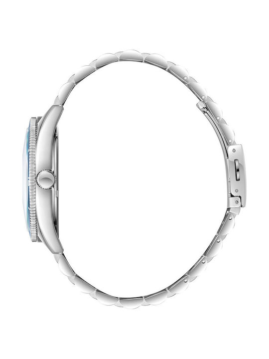 Lee Cooper Men's Watch Battery with Silver Metal Bracelet