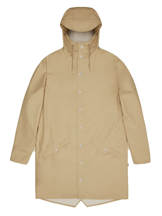Women's for Hiking Short Lifestyle Jacket Waterproof for Spring or Autumn Beige