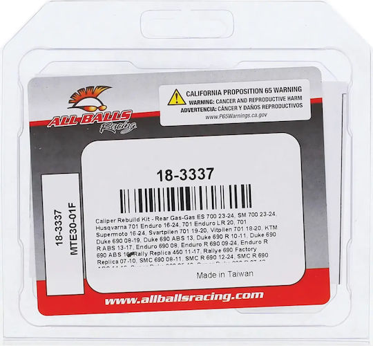 All Balls Rear Brake Caliper Repair Kit Standard 18-3337-a