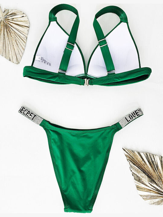 Set Bikini Push Up Πράσινο
