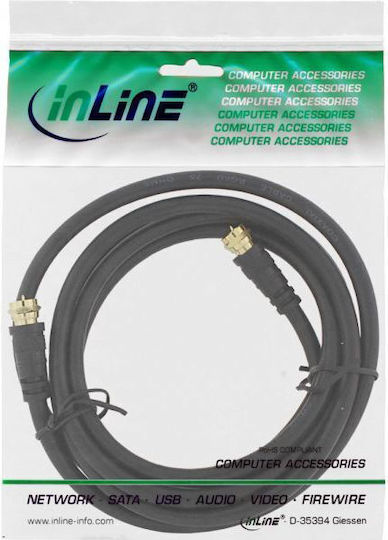 InLine Satellite Cable F-Connector male - F-Connector male 10m (69310P)