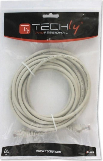 Techly U/UTP Cat.6 Ethernet Network Cable 5m Gray