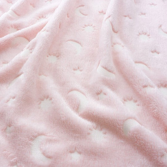 Interbaby Blanket Nursery Swaddling Blankets Stars Pink 80x110cm