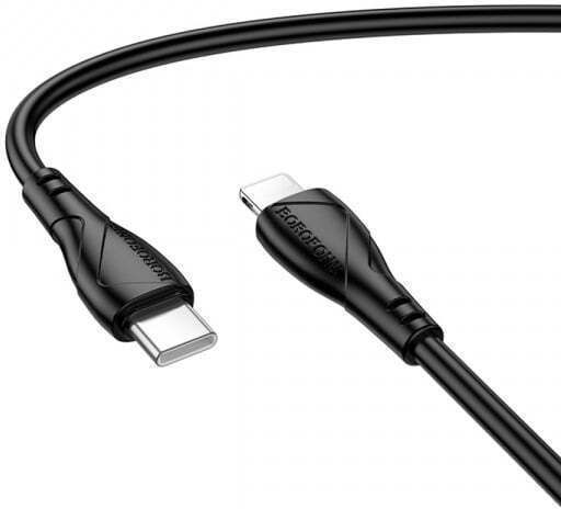 Borofone USB-C zu Lightning Kabel 27W Schwarz 1m