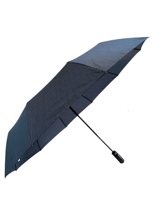 Rain Αυτόματη Ομπρέλα Βροχής Σπαστή Μπλε