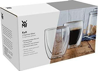 WMF Set Glass Transparent Espresso Cups 2 Pieces