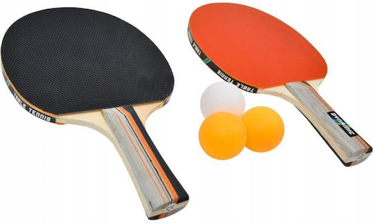 Table Tennis Set 3 Rackets 3 Balls
