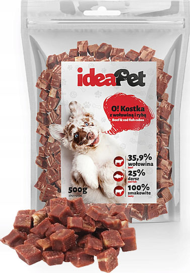 Ideapet Лакомство за Кучета с Говеждо месо и Риба 500gr
