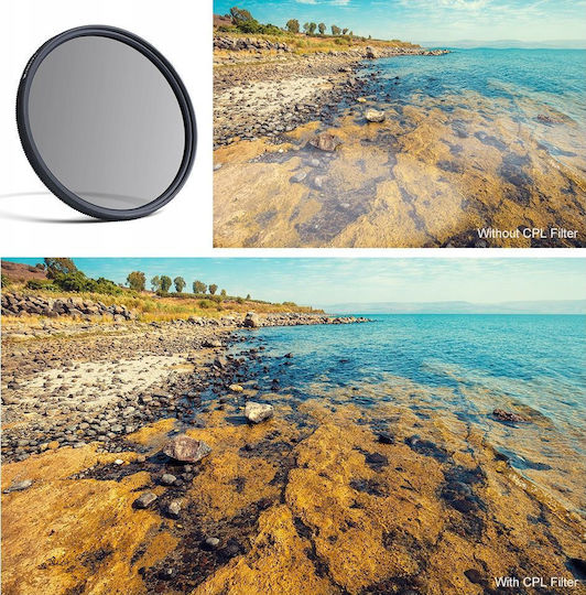K&F Concept CPL Filter Diameter 62mm with MRC Coating Scratch Resistant for Photography Lenses