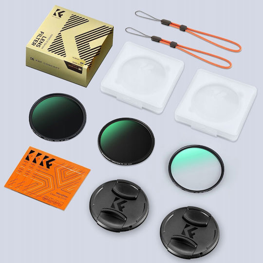 K&F Concept Σετ Φίλτρων UV / CPL Διαμέτρου 62mm για Φωτογραφικούς Φακούς