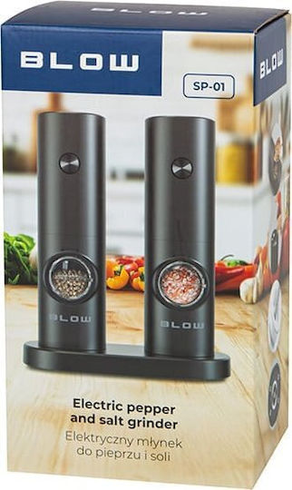 KING Hoff Set Electric Râșnițe Condimente Ceramice în Culoare Negru 1buc