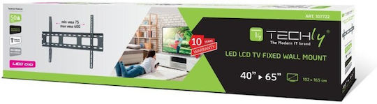 Techly ICA-PLB 132L2 Βάση Τηλεόρασης Τοίχου έως 65" και 50kg