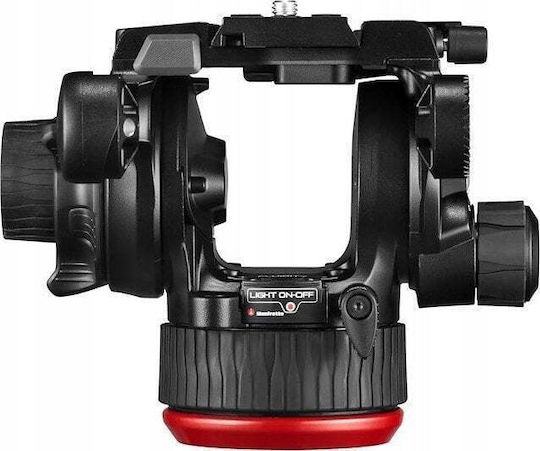 Manfrotto Videostative 504 Video Kopf mit CF Twin Leg aus Carbonfaser und Belastbarkeit 12kg bis 166cm