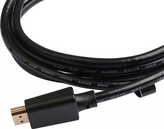 Techly HDMI 2.1 Ultra High Speed 48Gbps 4K 120Hz HDR VRR Cable HDMI male - HDMI male 3m Μαύρο