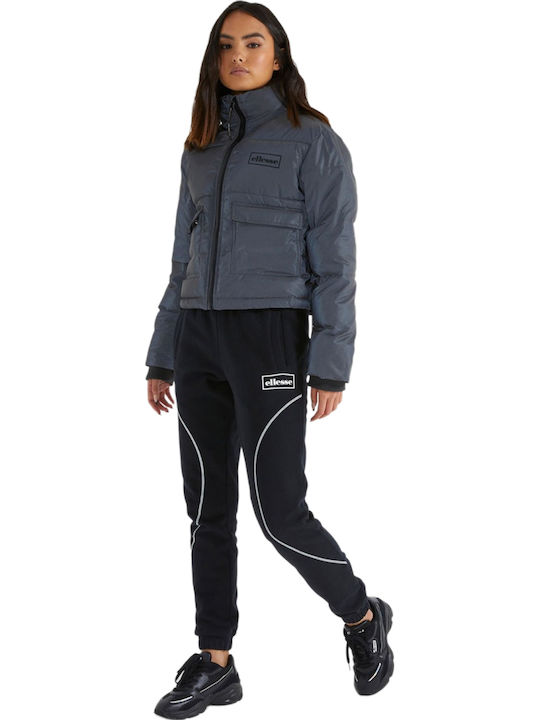 Seline Kurz Damen Puffer Jacke für Winter Schwarz