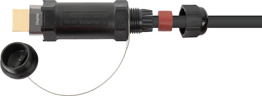 Python Cable HDMI male - HDMI male 15m Γκρι