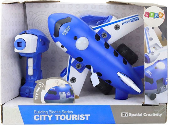 Lean Toys Remote Control Teleghidat Avion Albastru