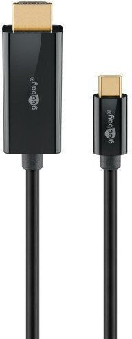 Goobay HDMI 2.0 Premium Високоскоростен 4K 60Hz HDR Кабел HDMI Мъжки - HDMI Мъжки 1м Черен