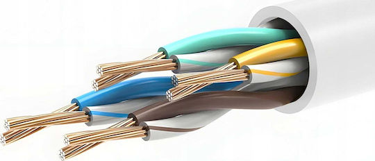 Montis U/UTP Cat.5e (Gigabit) Cablu De Rețea Ethernet 3m Alb