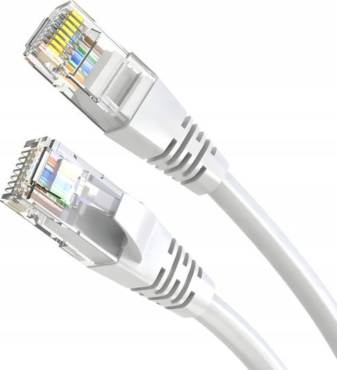 Montis U/UTP Cat.5e (Gigabit) Cablu De Rețea Ethernet 3m Alb