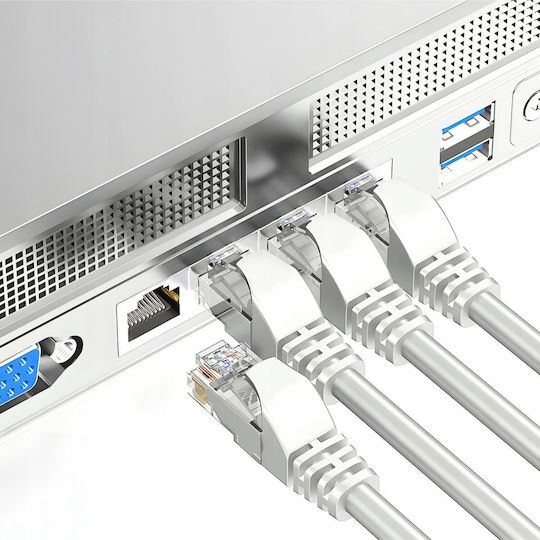 Montis U/UTP Cat.5e (Gigabit) Cablu De Rețea Ethernet 3m Alb