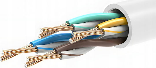 Montis U/UTP Cat.5e Ethernet Network Cable 2m White