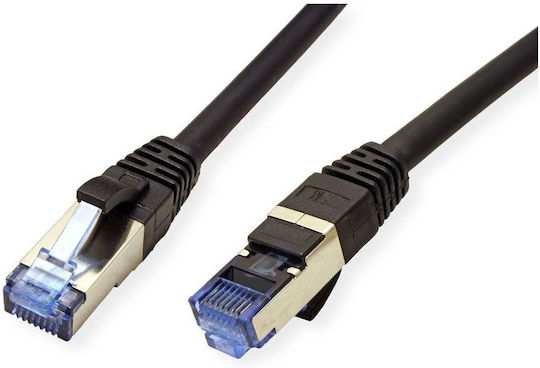 Value S/FTP Cat.6a (Gigabit) Καλώδιο Δικτύου Ethernet 0.15m Μαύρο