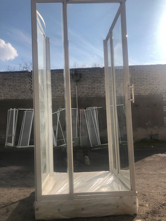 Cersanit Kabine für Dusche mit Schieben Tür 100x80x195cm Oro