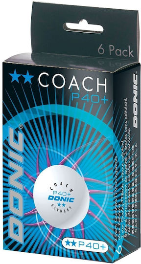 Donic P40+ Table Tennis Balls 6pcs
