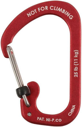 Nite Ize Carabiner Slidelock #3 Aluminum Red Csla3-10-r6