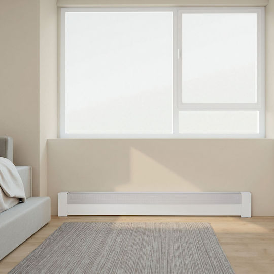 Radiator Covers Vevor Basic Series 1526 Mm Front Cover for Standard Electric Heating Unit Home Improvement Heavy Duty Steel Easy Installation Replacement for Old Cover in Bedroom White