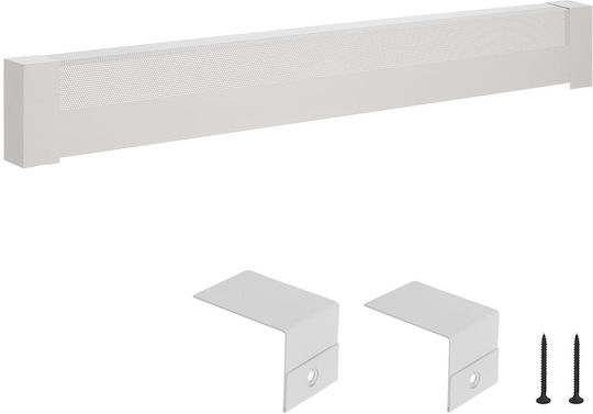 Radiator Covers Vevor Basic Series 1526 Mm Front Cover for Standard Electric Heating Unit Home Improvement Heavy Duty Steel Easy Installation Replacement for Old Cover in Bedroom White