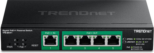 Trendnet TPE-B541 Gestionat L2 PoE+ Switch cu 5 Porturi Gigabit (1Gbps) Ethernet