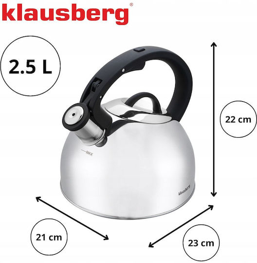 Klausberg Βραστήρας Ανοξείδωτος 2500ml