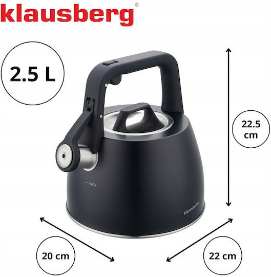 Klausberg Fierbător Inoxidabil Gri 2500ml