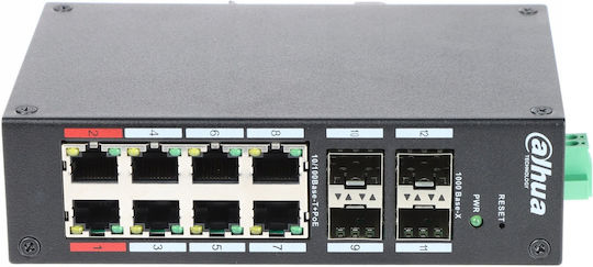 Dahua HS4412-8ET-120 Managed L2 PoE++ Switch with 8 Ethernet Ports and 4 SFP Ports