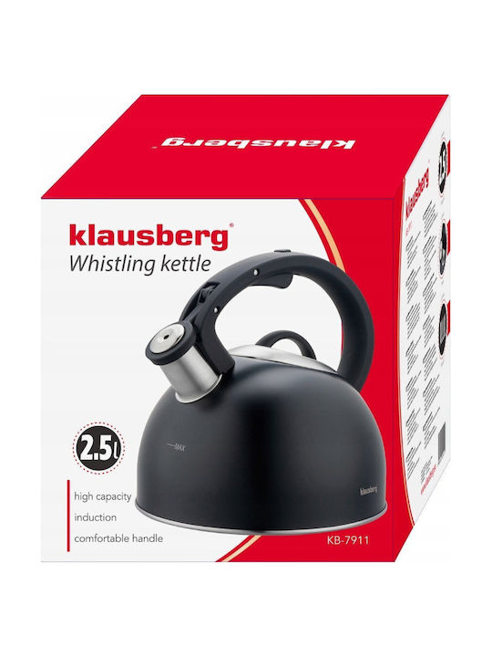 Klausberg Kettle Stainless Steel Gray 2500ml