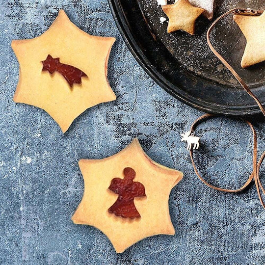 Steel Cookie Cutter Star Angel 5.5 Cm