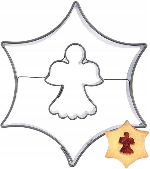Steel Cookie Cutter Star Angel 5.5 Cm