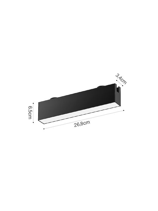 Inlight LED Warm White Spot with 10 Lights in Black Color