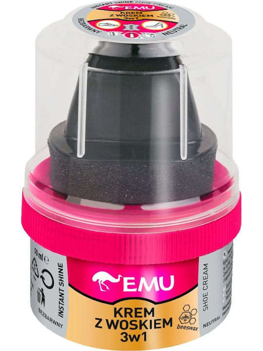 Vaco Emu Schuhpflegecreme Wachs 3in1 Farblos 50ml