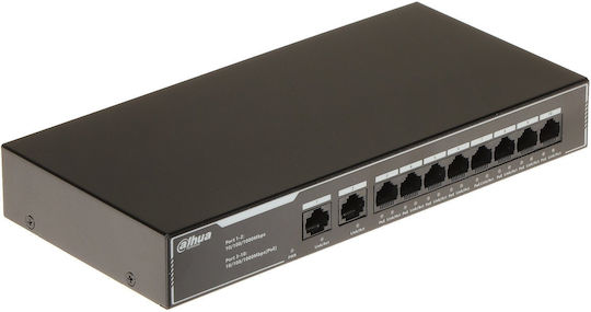 Dahua SG1010LP Unmanaged L2 PoE+ Switch with 10 Gigabit (1Gbps) Ethernet Ports