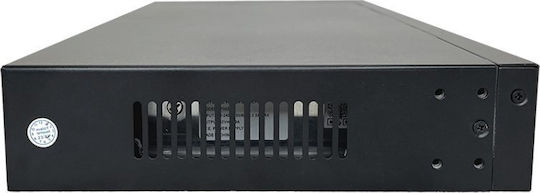 Avizio Power AV-SM16GP2F Gestionat L2 PoE+ Switch cu 16 Porturi Gigabit (1Gbps) Ethernet și 2 Porturi SFP