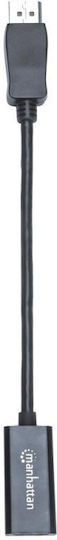 Manhattan Μετατροπέας DisplayPort male σε HDMI female 1τμχ 151634
